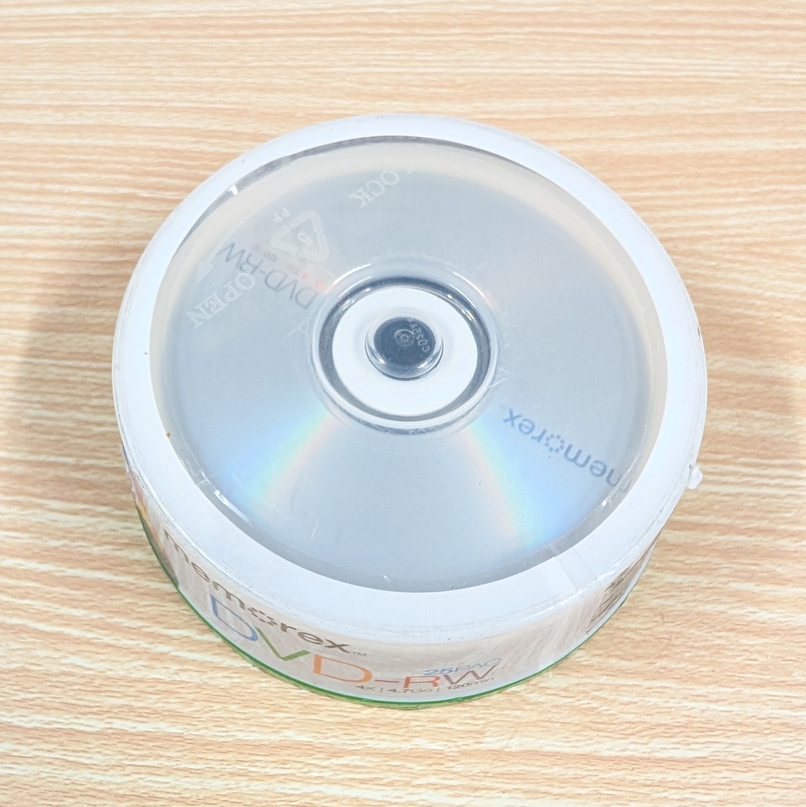 SEALED Memorex DVD-RW 25 Pack 4X / 4.7GB / 120 Min Rewritable Disc PK
