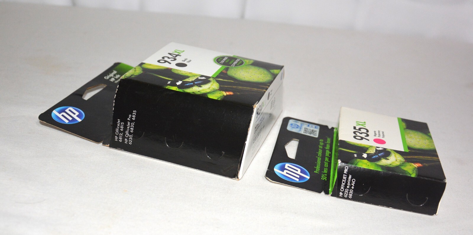 HP 934XL BLACK 935XL MAGENTA INK CARTRIDGE ORIGINAL, 2 PACKS, SEALED BOX