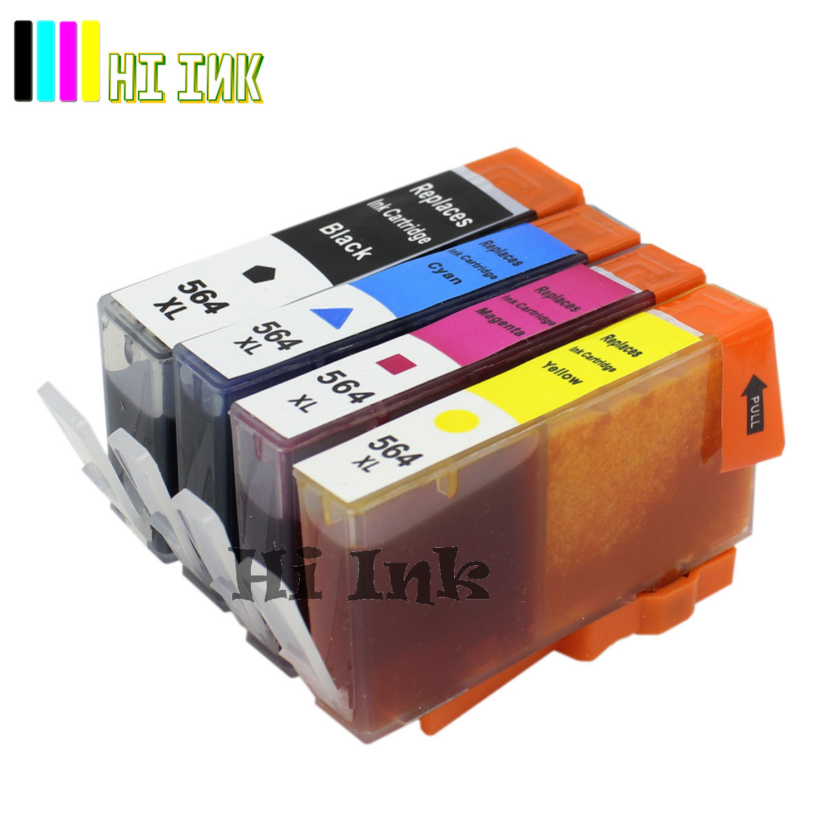 4 Pack Ink Cartridge For HP 564XL Black/Color PhotoSmart 7510 7520 7525 Printer