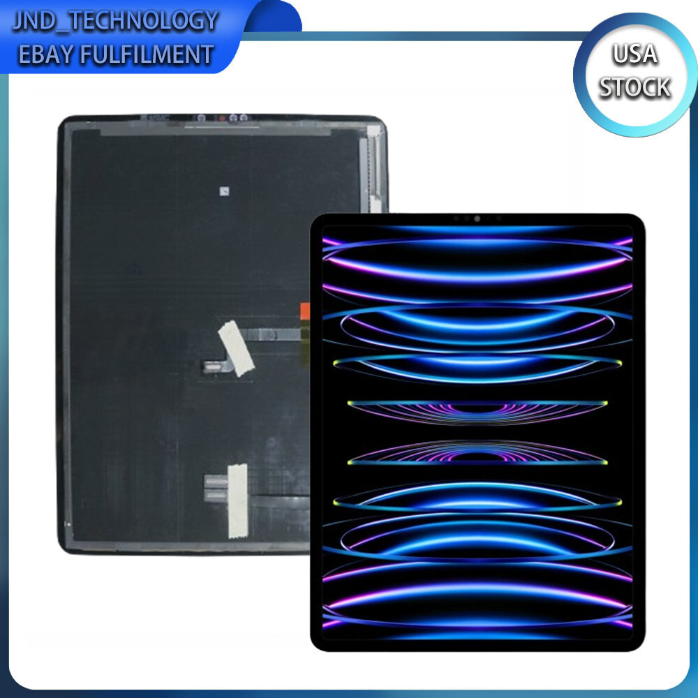 For iPad Pro 12.9 5th 2021 / 6th Gen 2022 LCD Display Touch Screen Replacement