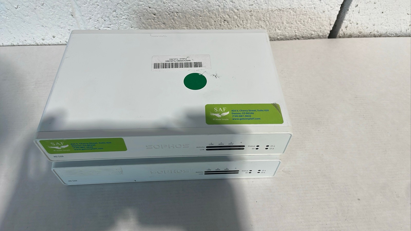 Sophos XG 115 Rev 3 Firewall Security Appliances No Power Adapter Lot Of 2