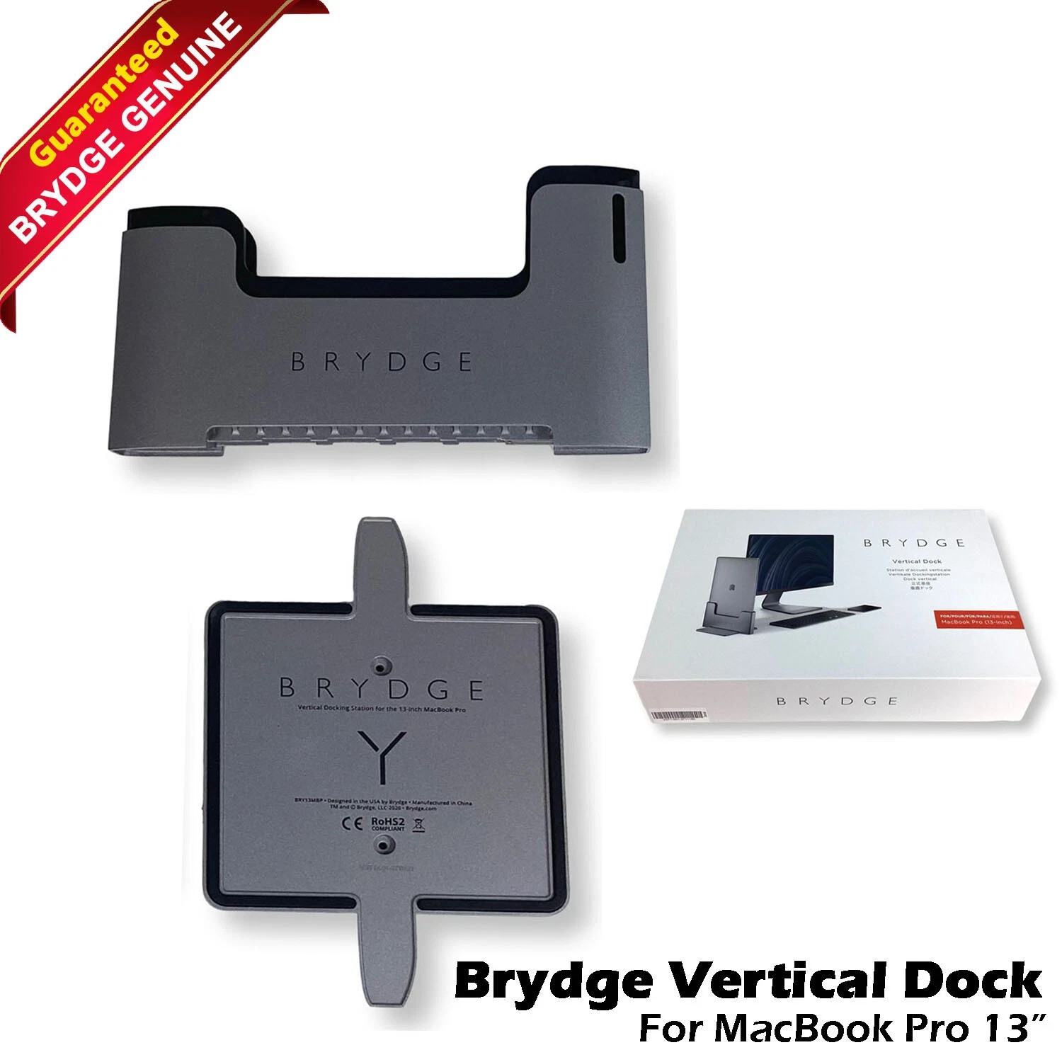 New Sealed Brydge BRY13MBP Laptop Vertical Dock Stand for Apple Macbook Pro 13″
