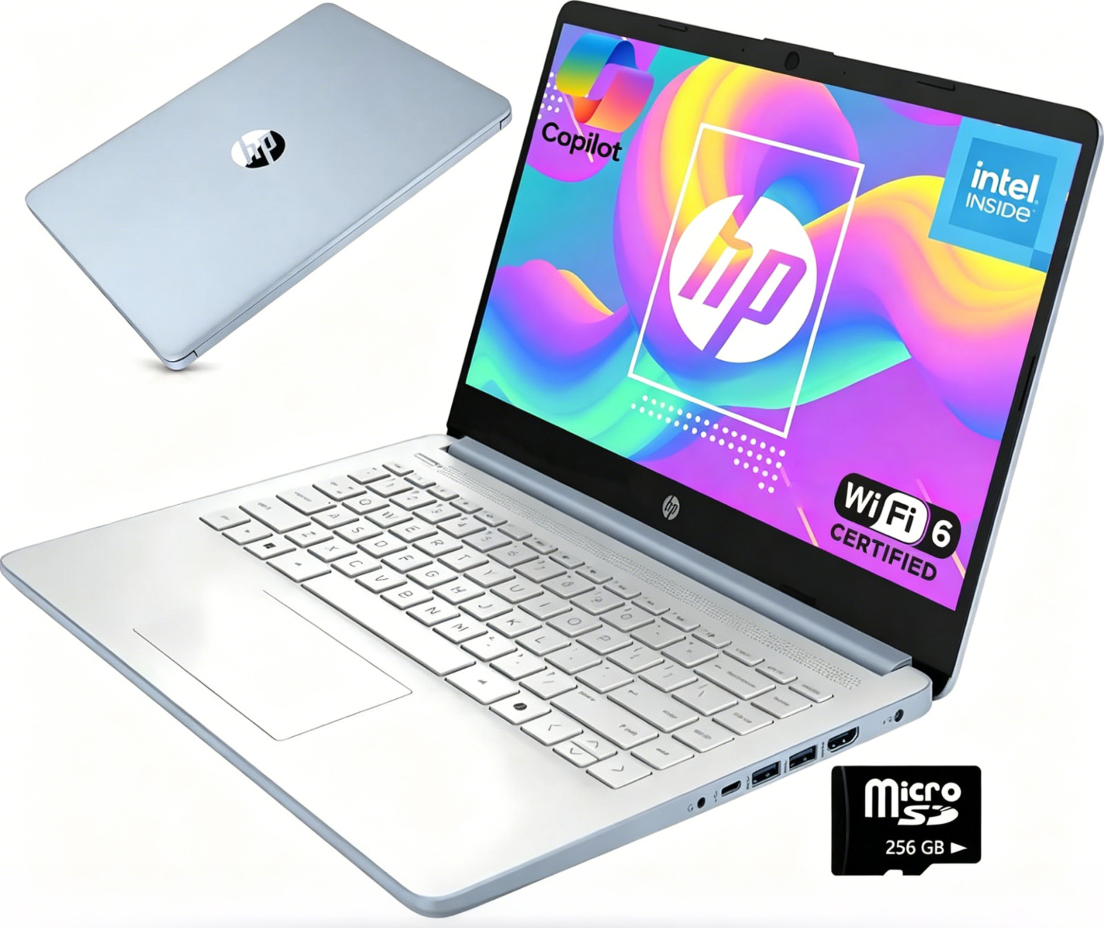 HP 14 ”Laptop, Intel Processor N150, 4GB RAM, 128GB UFS + 128GB MSD, Win11 Pro