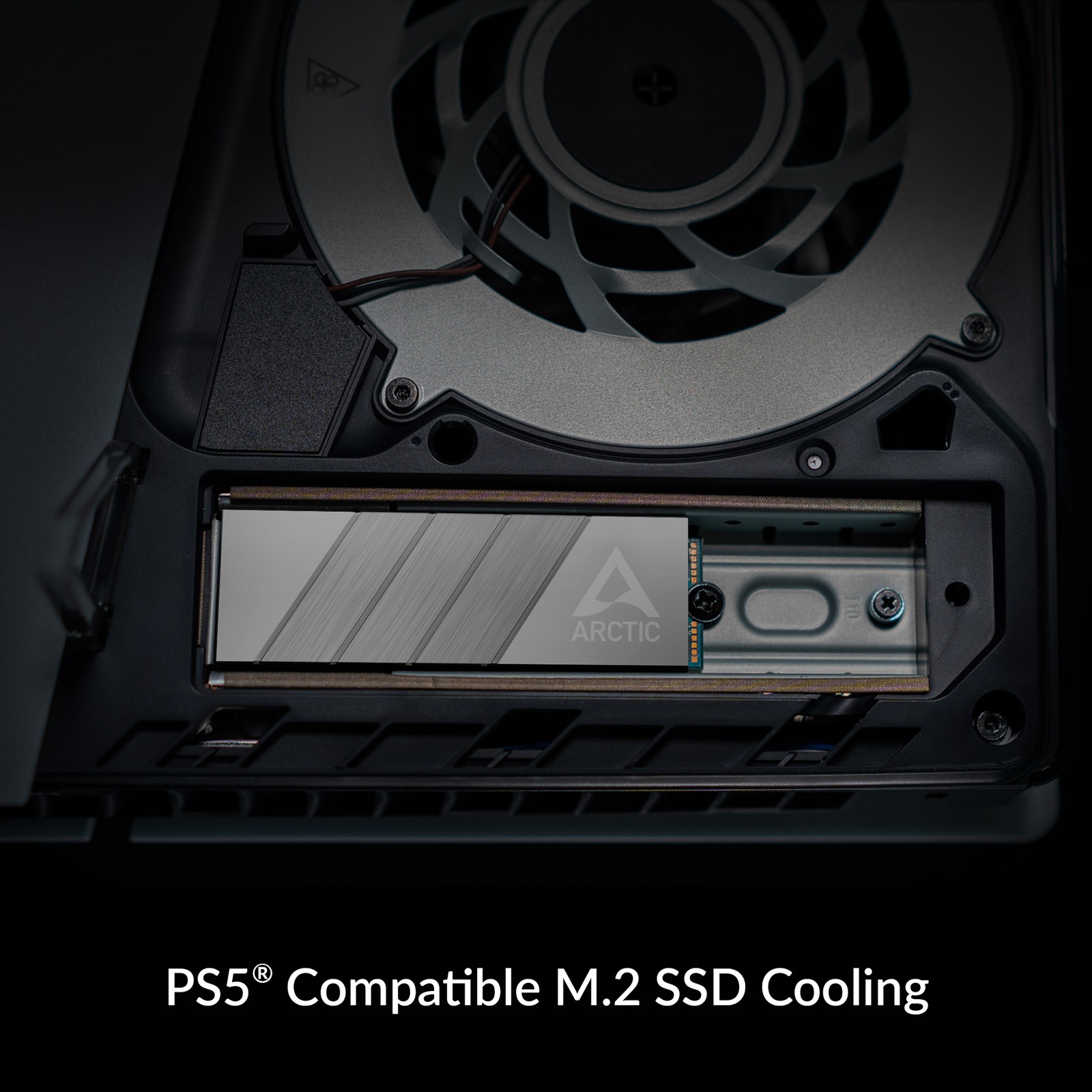 ARCTIC M2 Pro Heatsink SSD Cooler M.2 2280 SSD with thermal pads Gaming Console