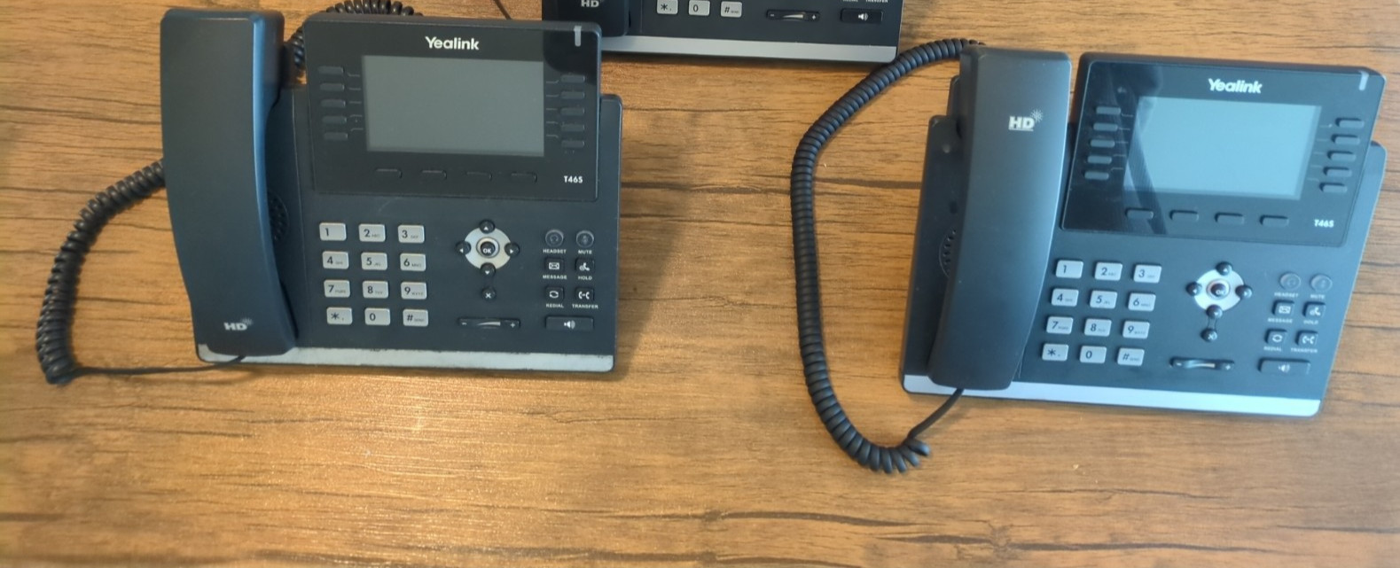 Used Yealink SIP-T46S IP Phones – Black – Bundle of 2