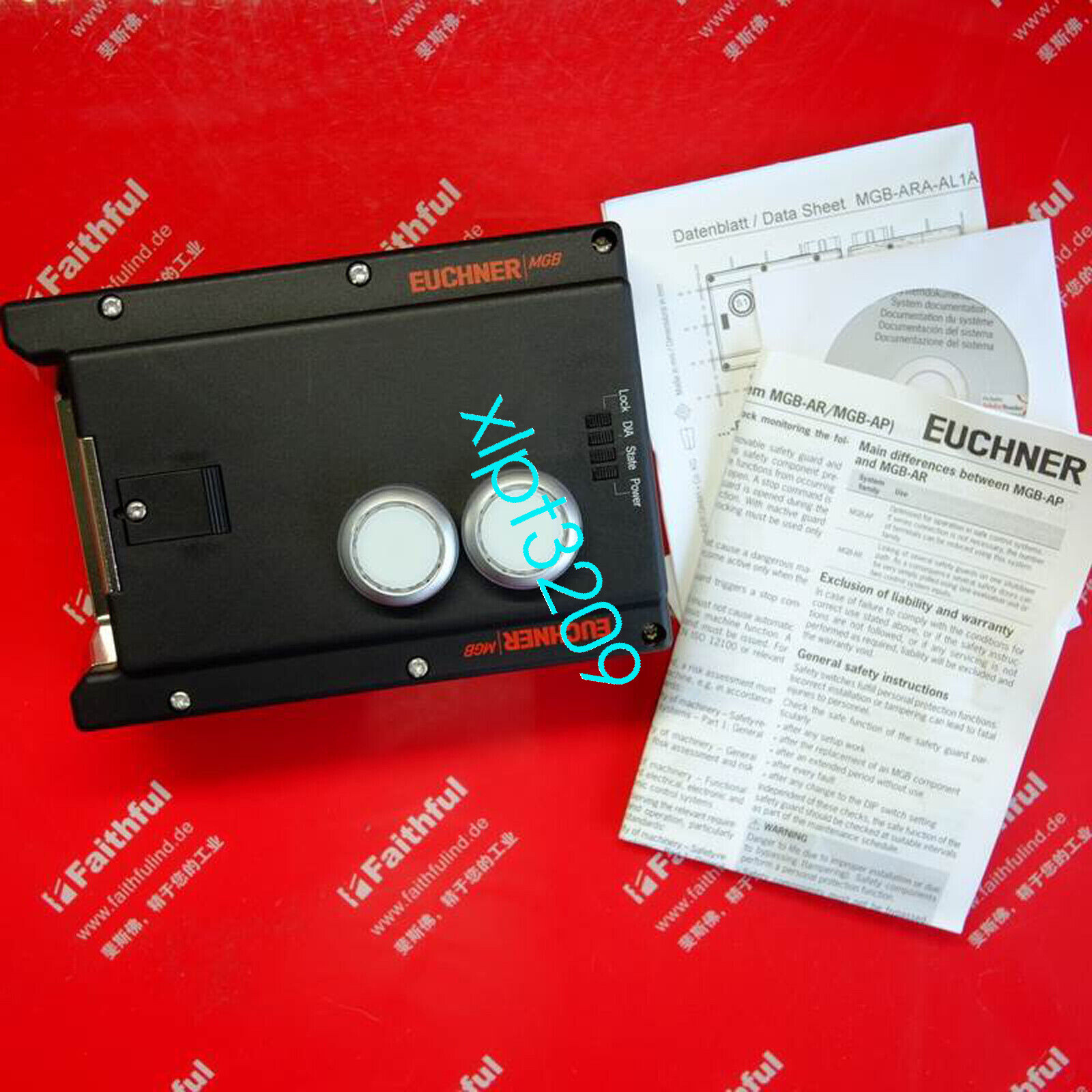 1PC NEW MGB-L1-ARA-AL1A1-M-R-121050 Euchner Safety switch Shipping by DHL/FedEX