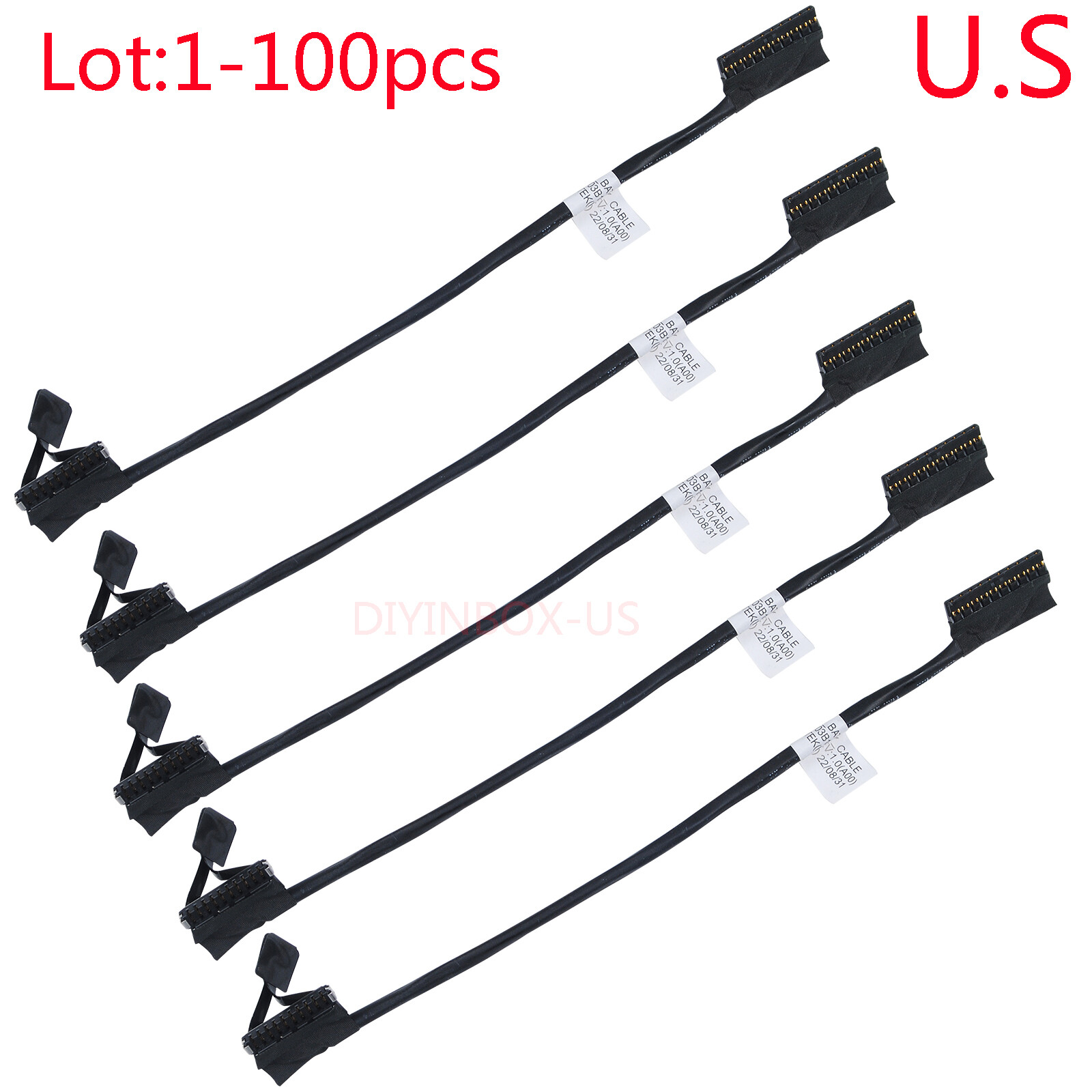 Lot Battery Cable Wire For Dell 5500 5501 5505 5510 3540 3551 DC02003AY00 058G27