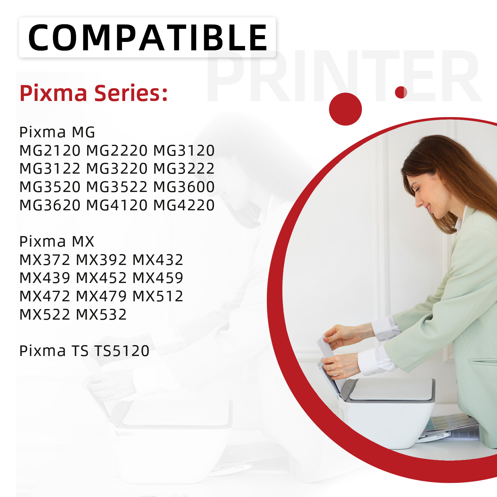 PG-240XL CL-241XL Black Tri-Color Ink Cartridge for Canon PIXMA MG3620 printer