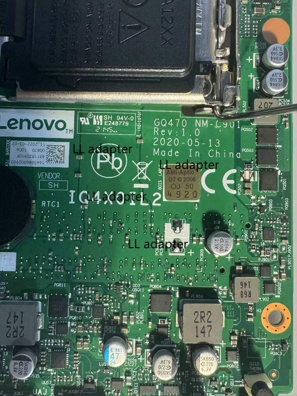 Fit Lenovo ThinkStation P340 M90q Tiny6 Motherboard-5B20U54383 IQ4X0IL2