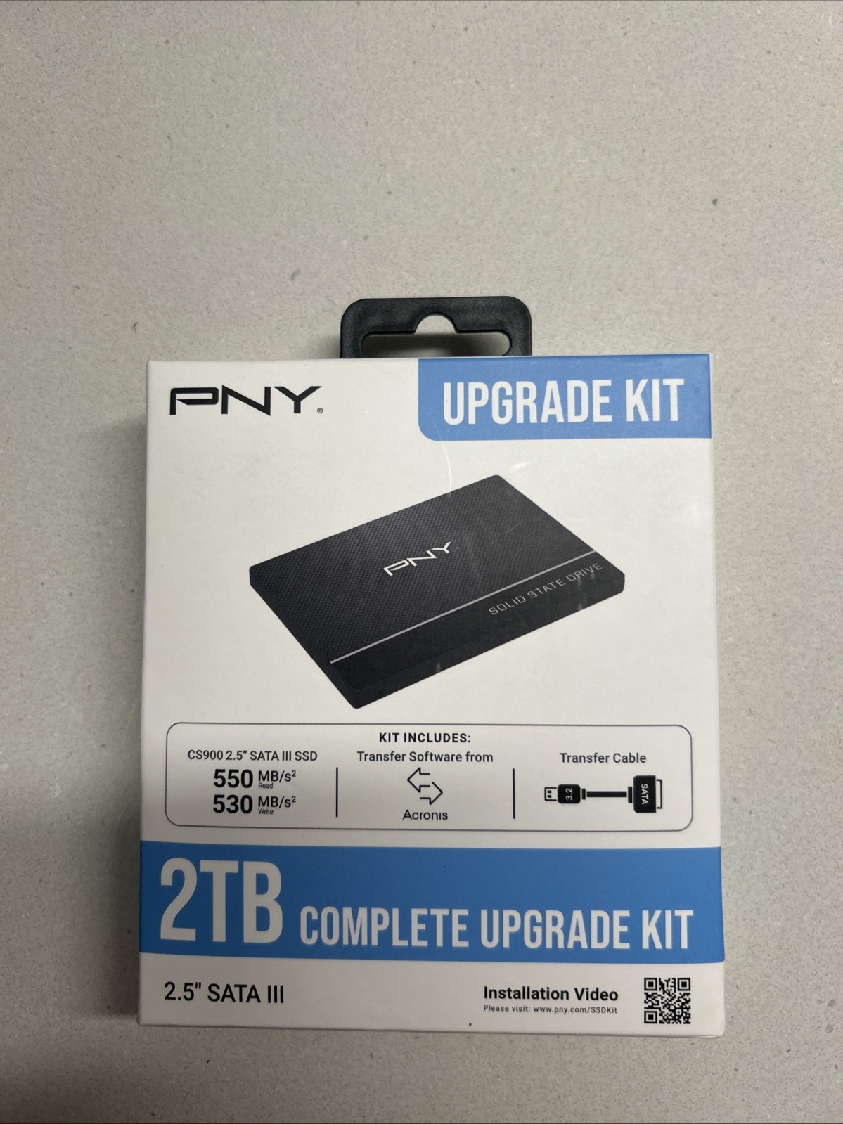 PNY CS900 2TB 2.5″ SATA III Internal SSD Upgrade Kit 550MB/s 530MB/s