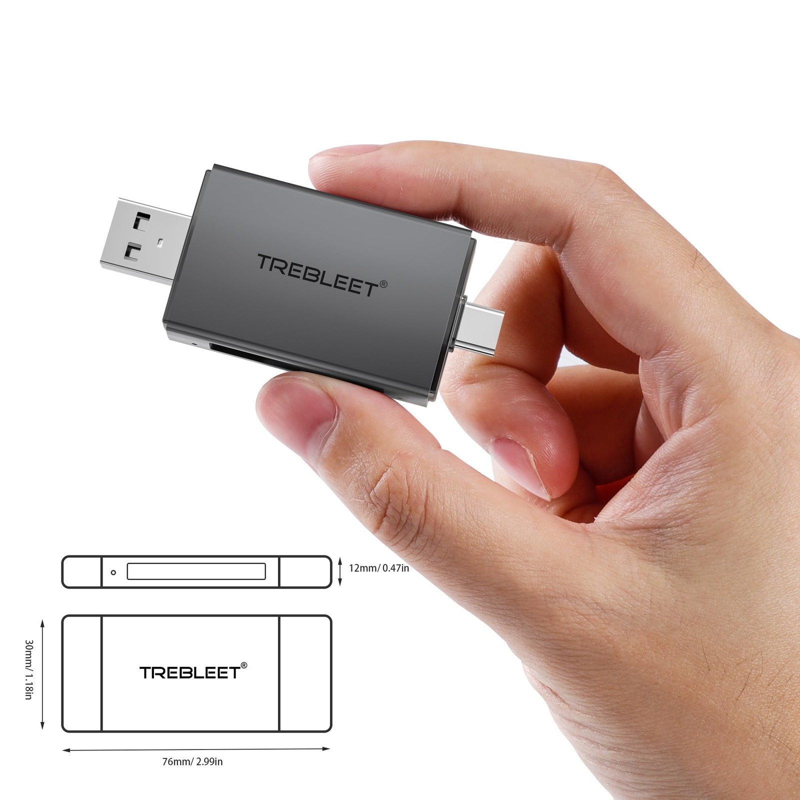 CFexpress Type B Card Reader, USB 3.2 10Gbps Up to 900MB/s Speeds 2 in 1 USB …