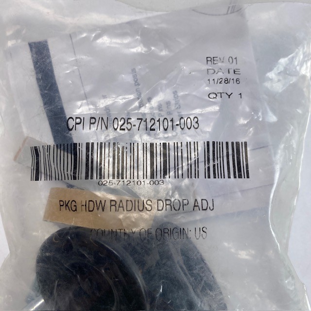 New old stock Chatsworth Products CPI radius drop adjustable hardware kit