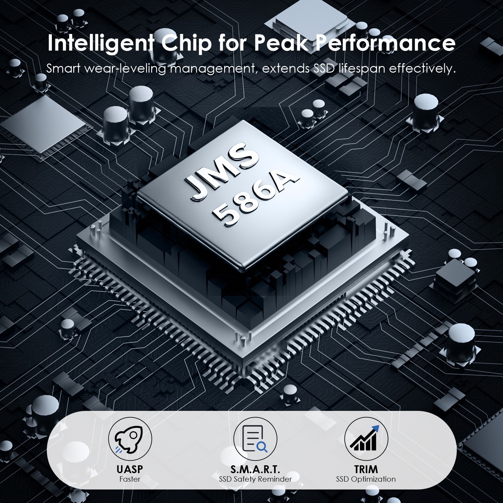 Dual M.2 NVMe SSD Enclosure 20/40 Gbps for NVMe M-Key/B+M-Key SSDs up to 2x 8TB