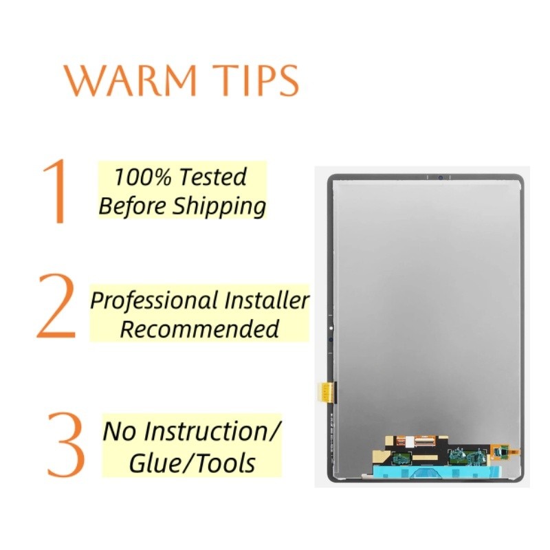 100% For Samsung Galaxy Tab S10 Lite 5G SM-X400 X406B LCD Touch Screen Digitizer