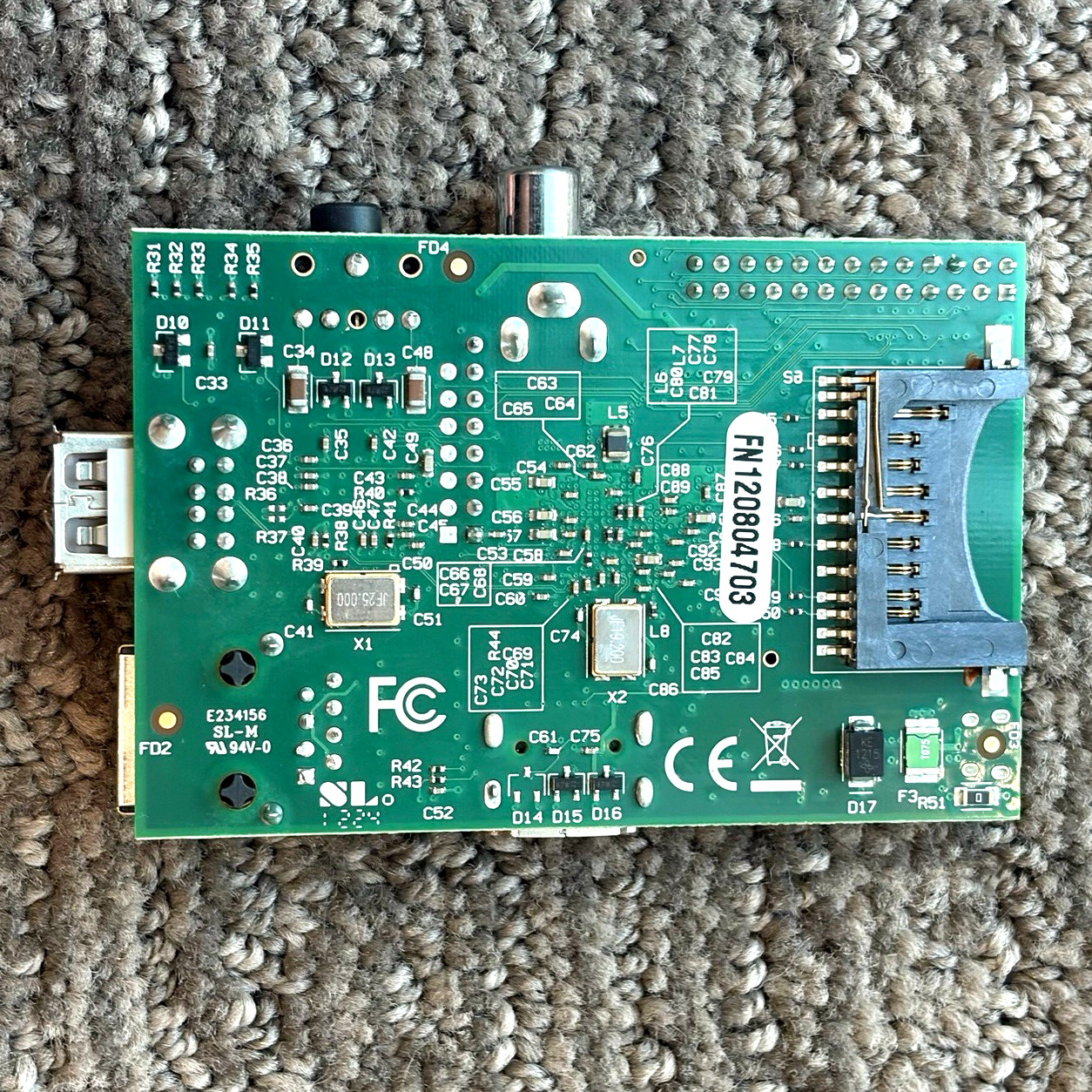 Raspberry Pi Model B Original 2011 Uncased Board Element14 – Brand New (1 Unit)