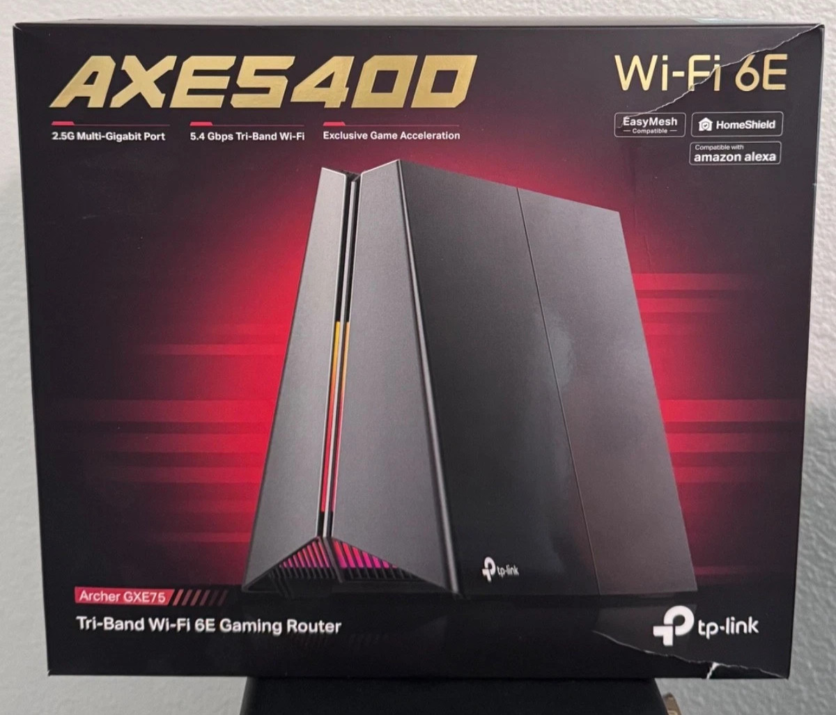 TP-Link Archer GXE75 AXE5400 Tri-Band Wi-Fi 6E Gaming Router NEW