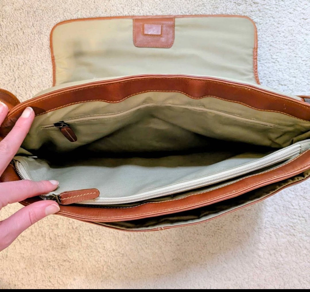 Leather Messenger Bag