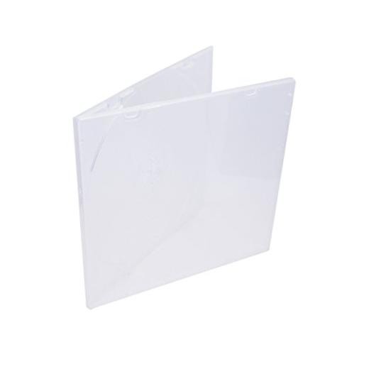 5.2mm Durable CD Case, Slim Single Disc Clear PP Poly Plastic Cases, 25 pack.