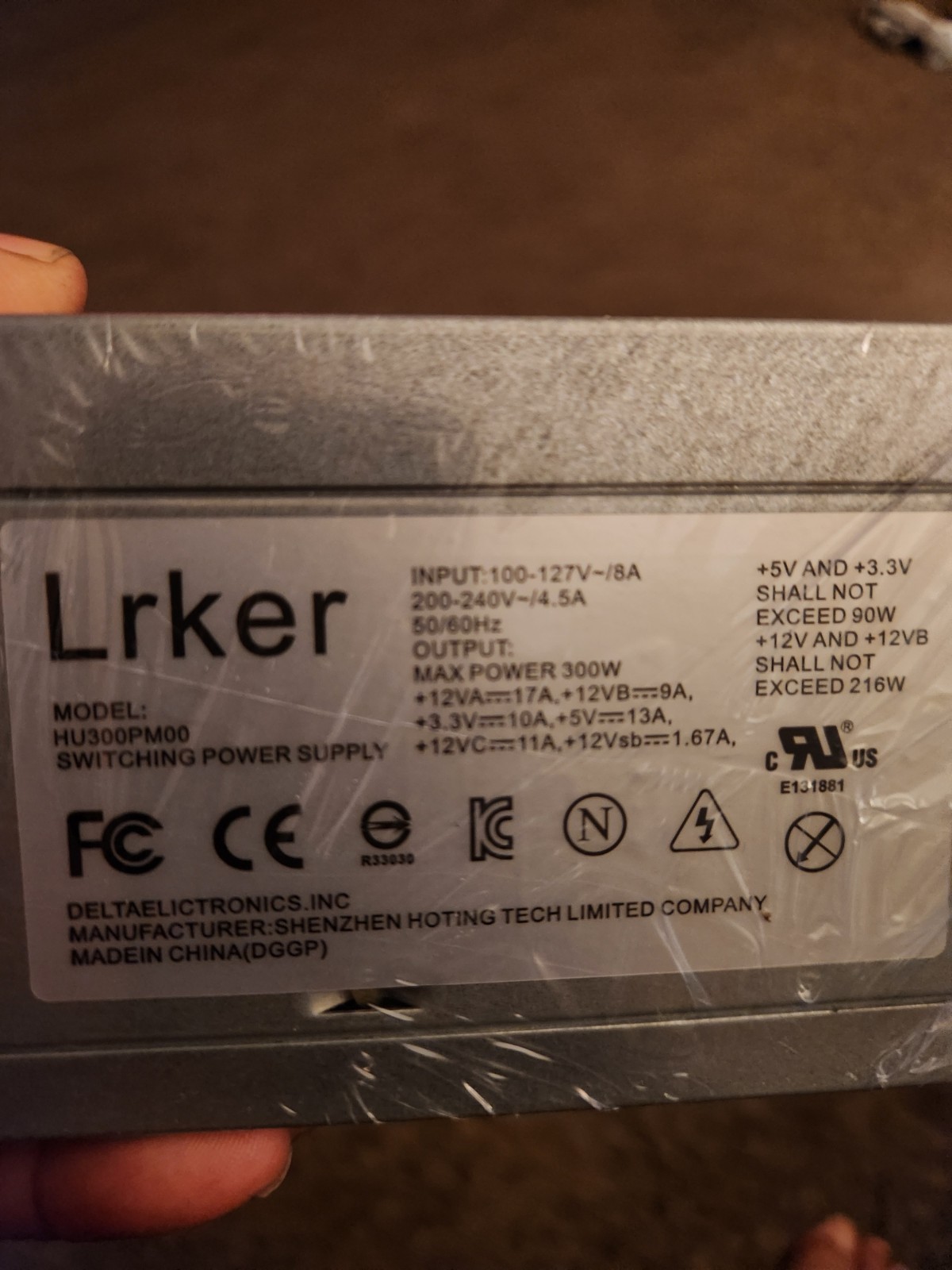 300W Power Supply Replacement – Dell 3847 390 790 990 990 3010 7010 HU300PM-00