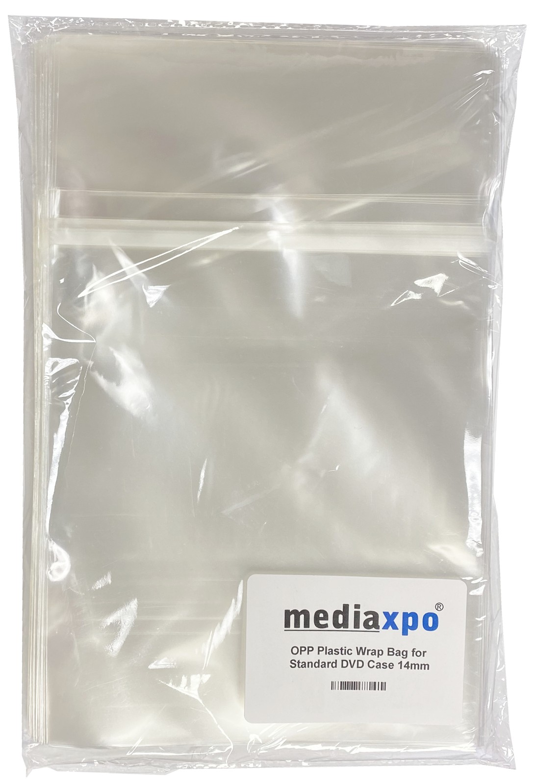 500 OPP Plastic Wrap Bag for Standard DVD Case 14mm ** 1-3 DAY