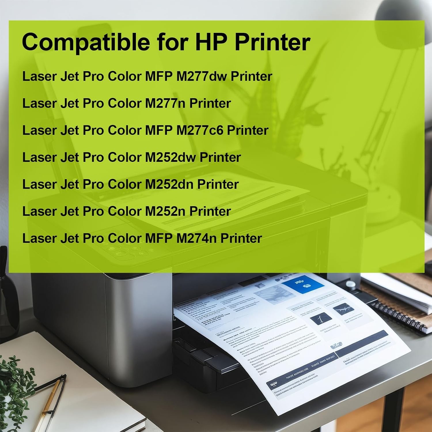 High Quality 1PK CF400A Black Toner Cartridge For HP 201A LJ M277n M277dw M252dn