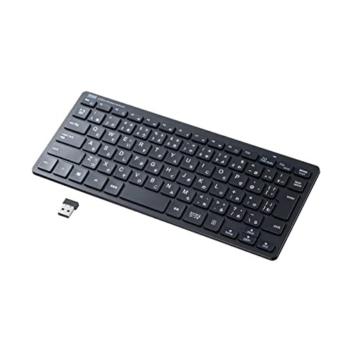 Sanwa Supply Wireless Keyboard with USB-A Receiver Slim Design Antibacterial and