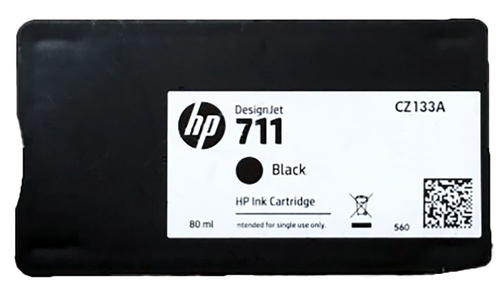 HP 711 Black CZ133A Ink Cartridge GENUINE