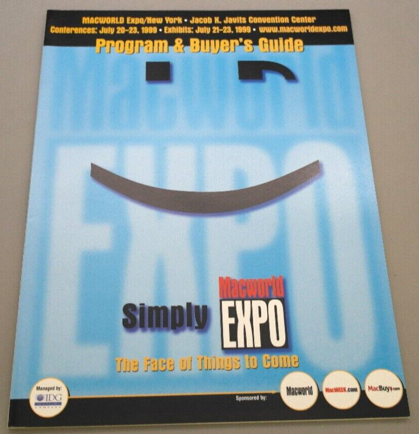 1999 Macworld Expo New York Program & Buyer’s Guide Brochure Magazine