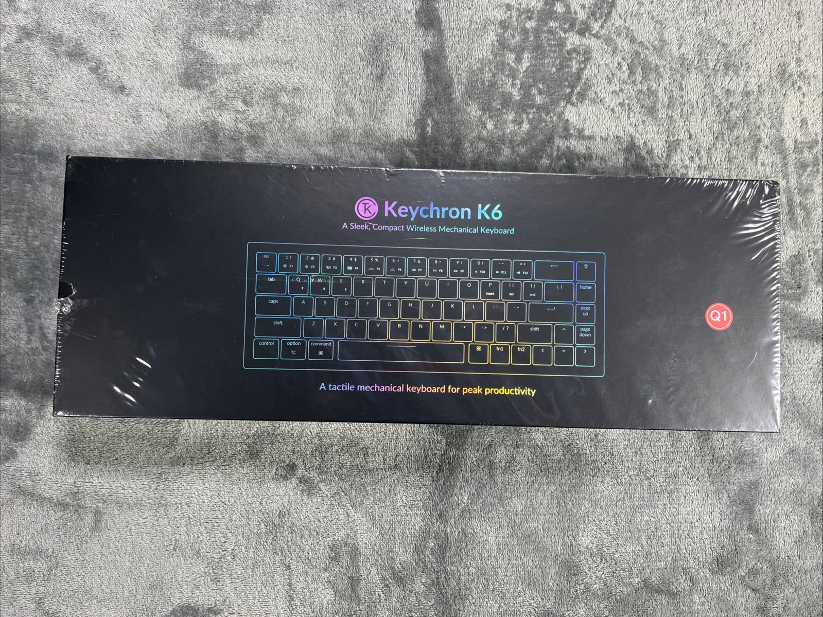 Keychron K6 Mechanical Keyboard Wireless Compact 3 Devices 15+ Lights NEW Sealed