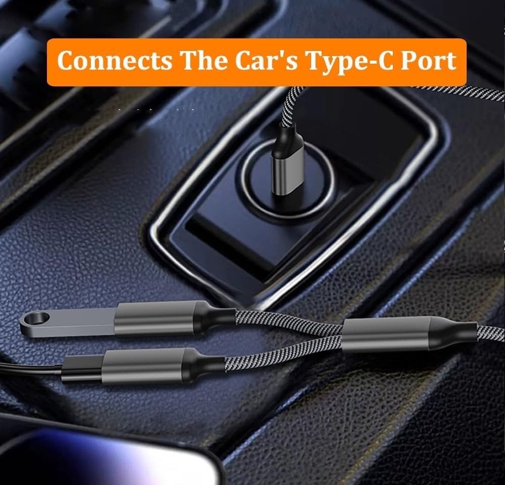USB C Male to Dual USB Female Adapter, USB C to USB Splitter, Type C to USB A OT