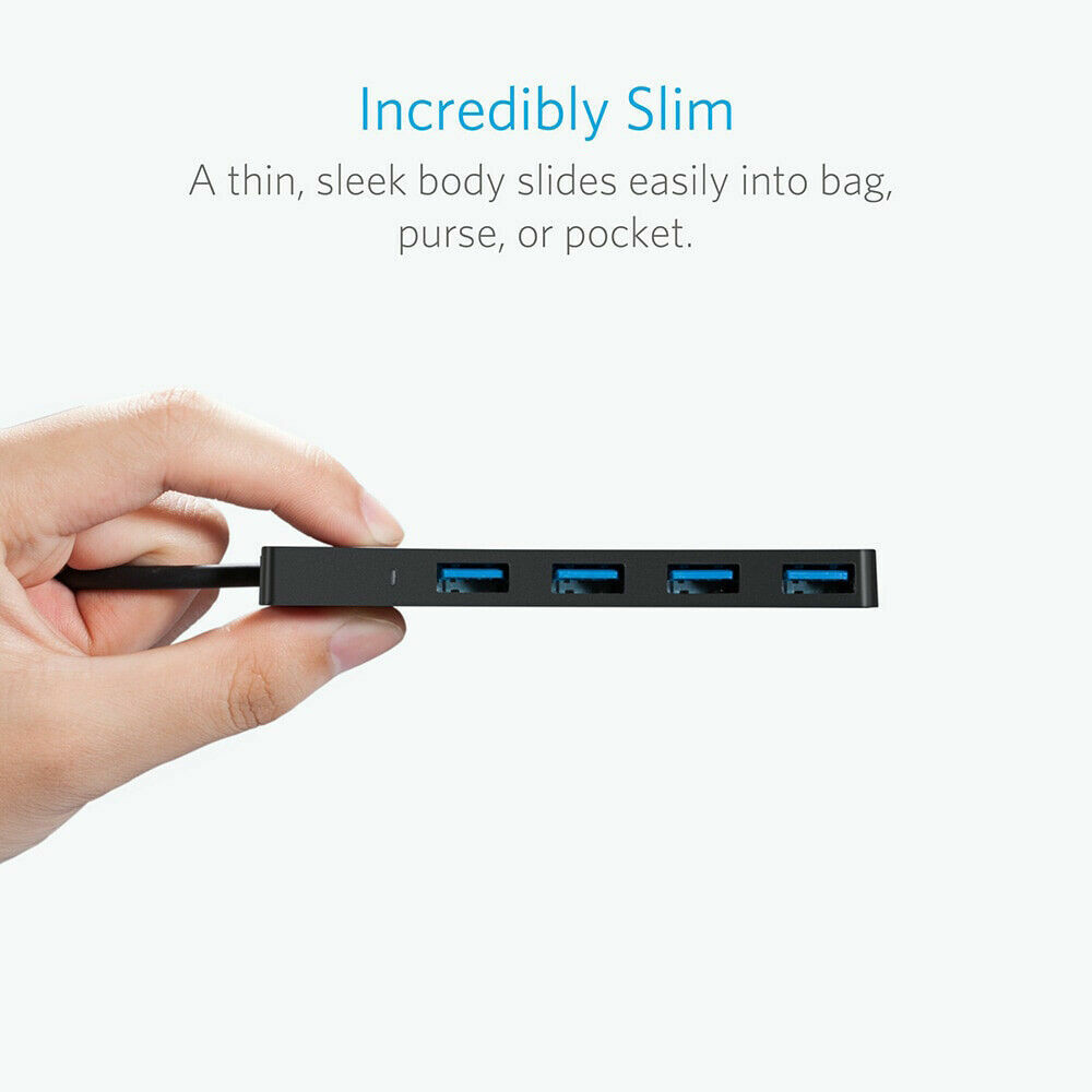 🔥 🔥Anker 4-Port USB 3.0 Ultra Slim Data Hub for Macbook Pro or any Laptop