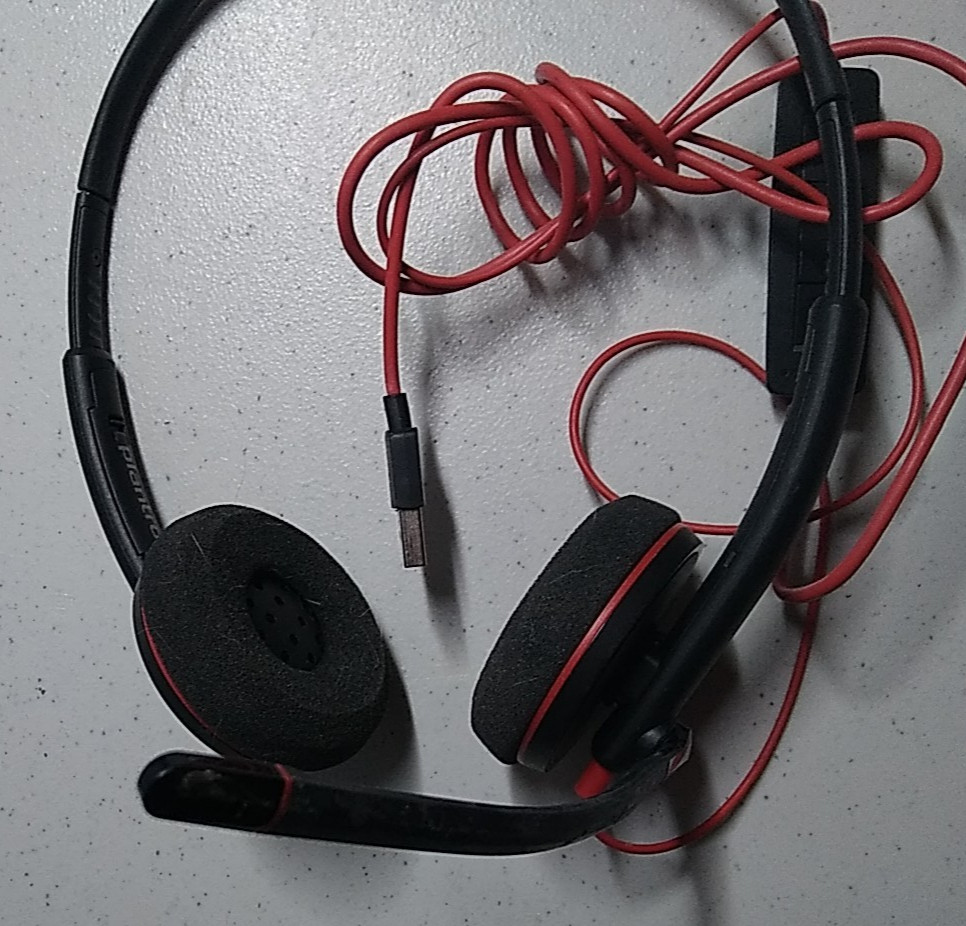 Plantronics Blackwire C3220 USB Headset 3220 Used Works!!