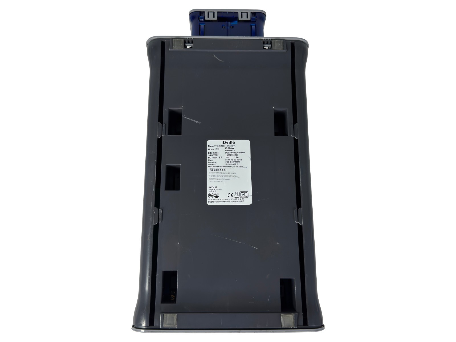 Evolis IDville ID Maker Primacy Color Edge-to-Edge Card Badge Printer USB LAN