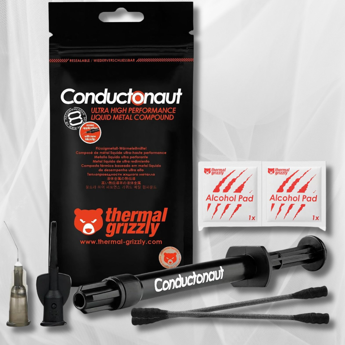 Conductonaut 1g – Aluminum, Thermal Paste Based on Liquid Metal
