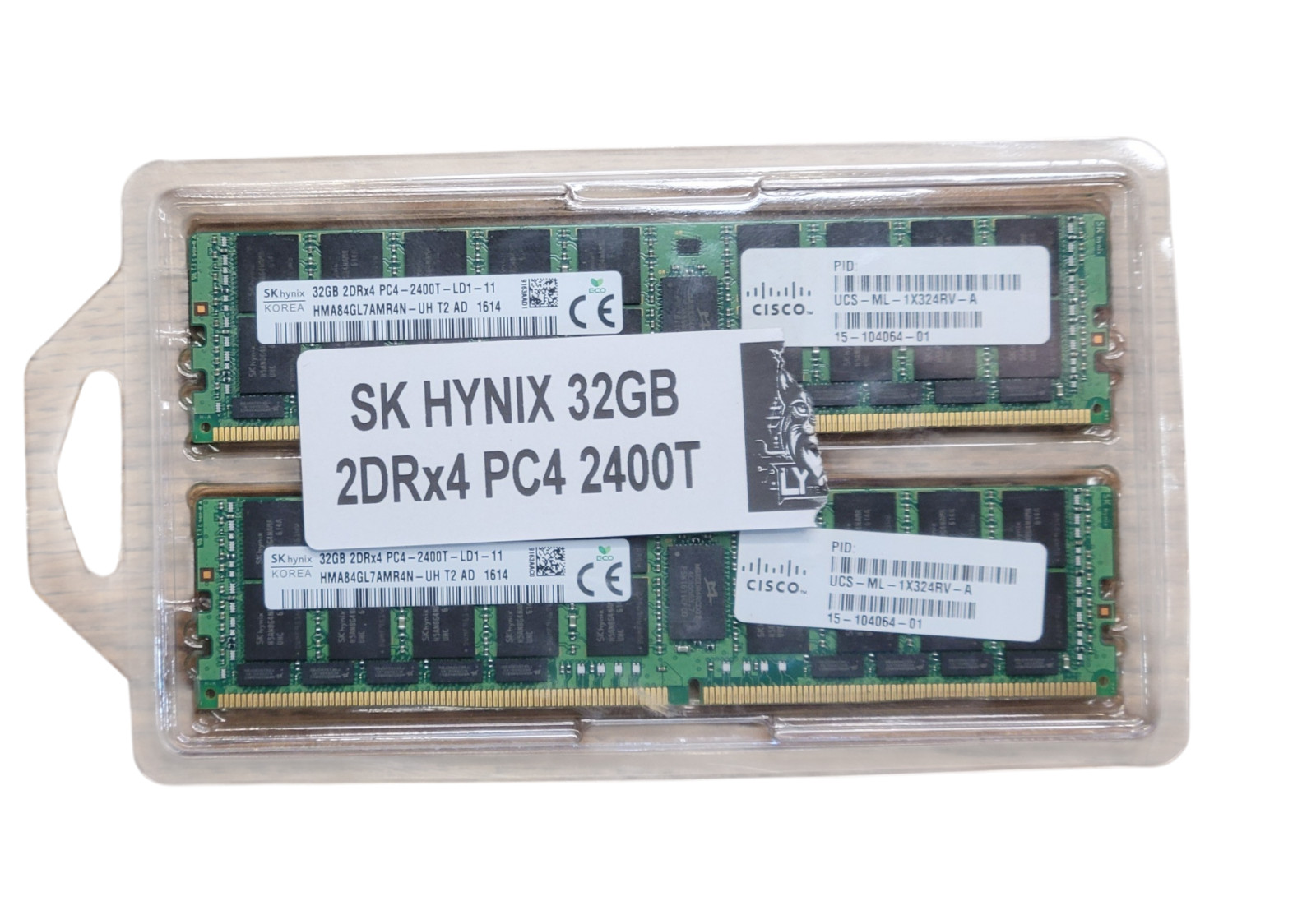 SK Hynix 32GB 2DRx4 PC4 2400T ECC LRDIMM SDRAM HMA84GL7AMR4N-UH