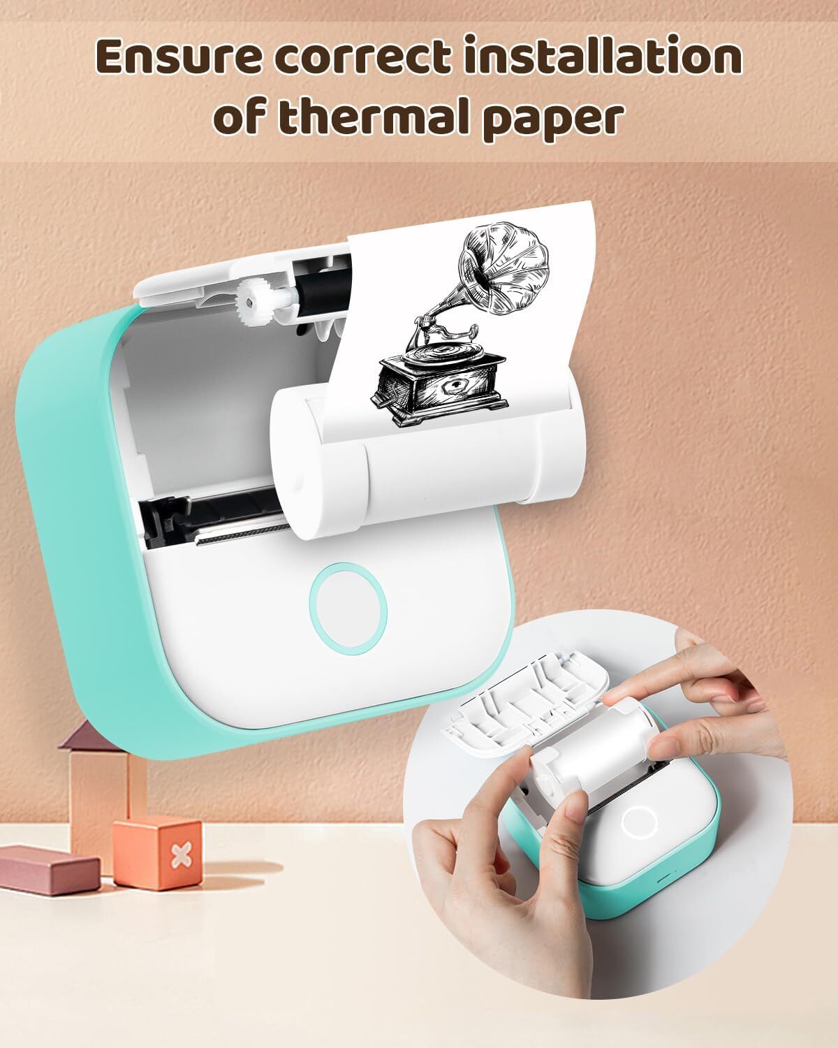 53mm Adhesive Thermal Sticker Paper Phomemo M02 T02 Bluetooth Pocket Printer