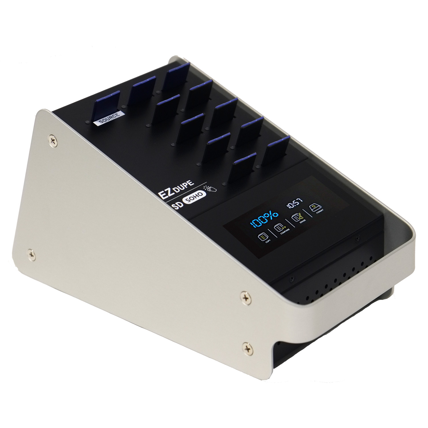 1 to 10 SD & MicroSD Duplicator with Touchscreen – Media card Copier Soho Touch