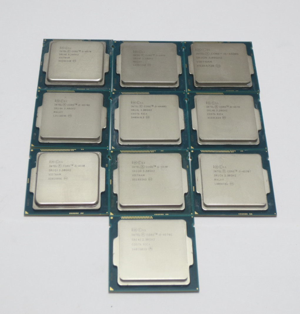 Lot of 10 Intel Core i5 4th Generation CPU Processor i5-4570T, i5-4590, and more