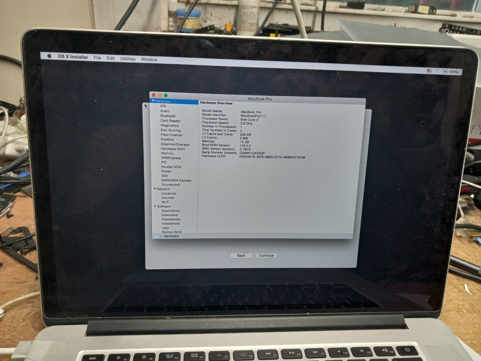 MacBook Pro 15″ A1398 Late 2013 2014 i7 2.8 GHz 16GB Logic Board 820-3787-A