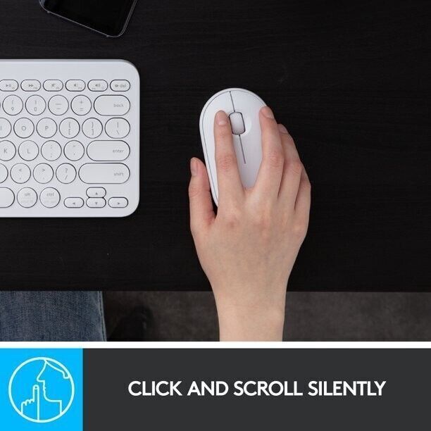 Logitech Bluetooth Optical Slim Mouse for MAC and IPAD, Light and Portable,White