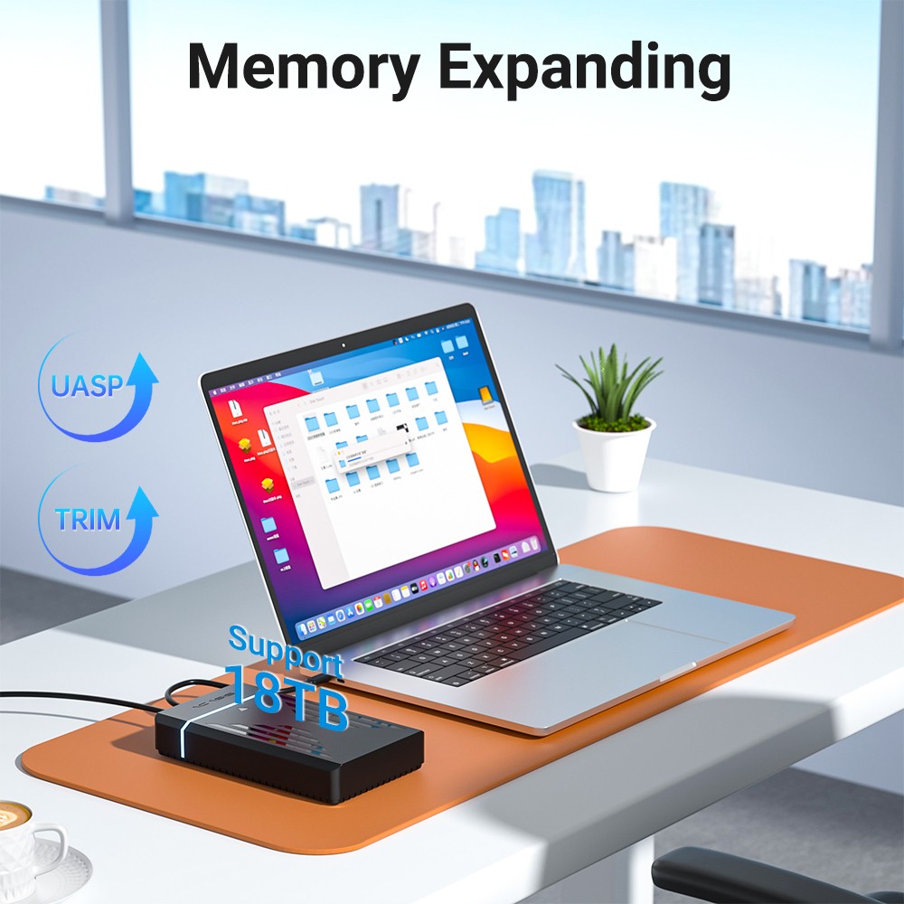 Acasis 2.5/3.5″ USB 3.0 SATA HDD Case High-Speed Transfer for External Storage