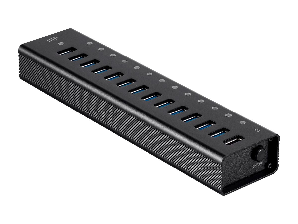 Monoprice 13-Port USB 3.0 Hub, 5Gbps, Heavy Duty Plug And Play W AC Adapter35914