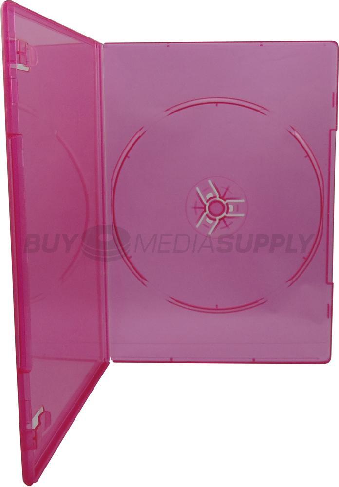 7mm Slimline Clear Red 1 Disc DVD Case Lot