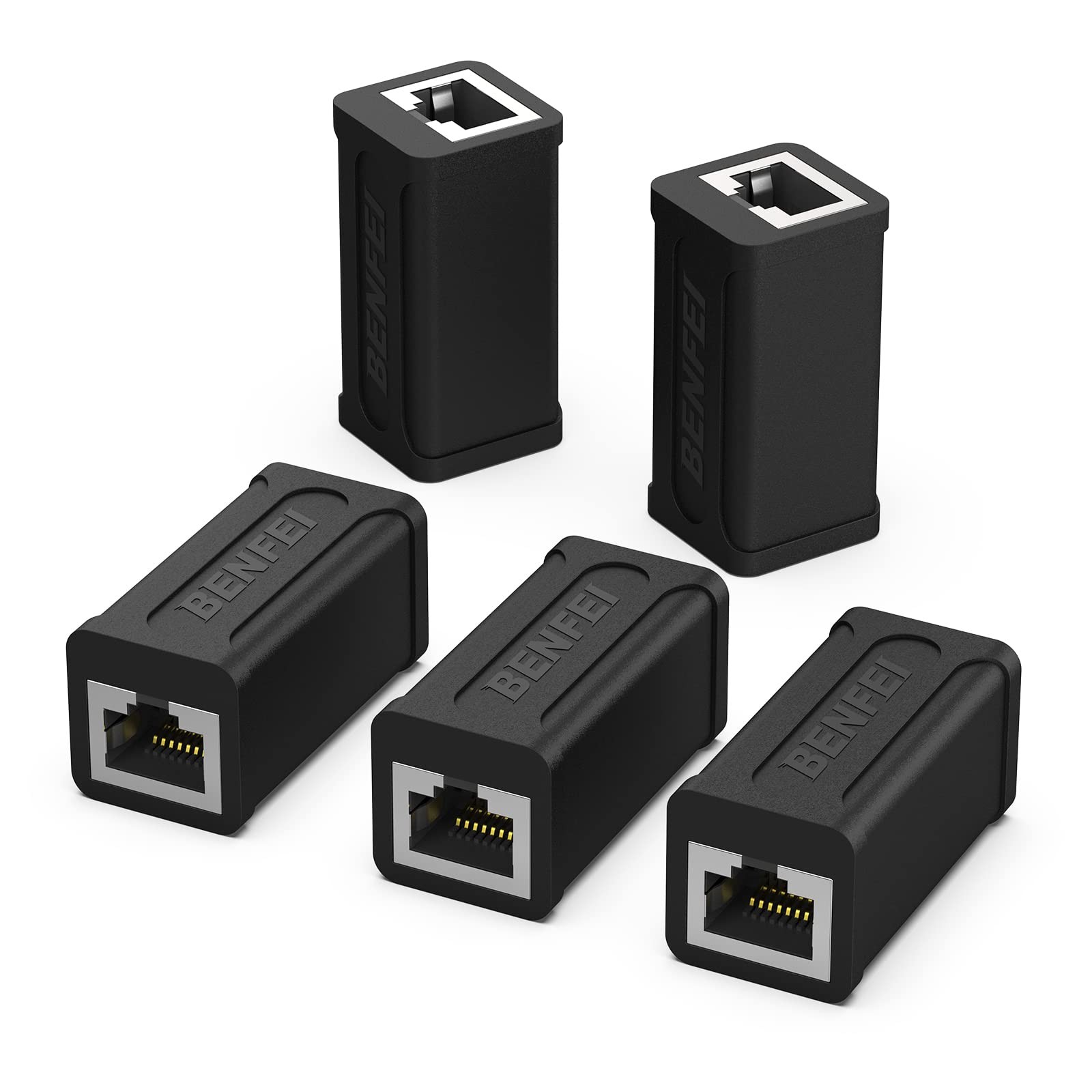 5 Pack Inline Coupler Cat7 Cat6 Cat5e Ethernet Network RJ45 Joiner Plug