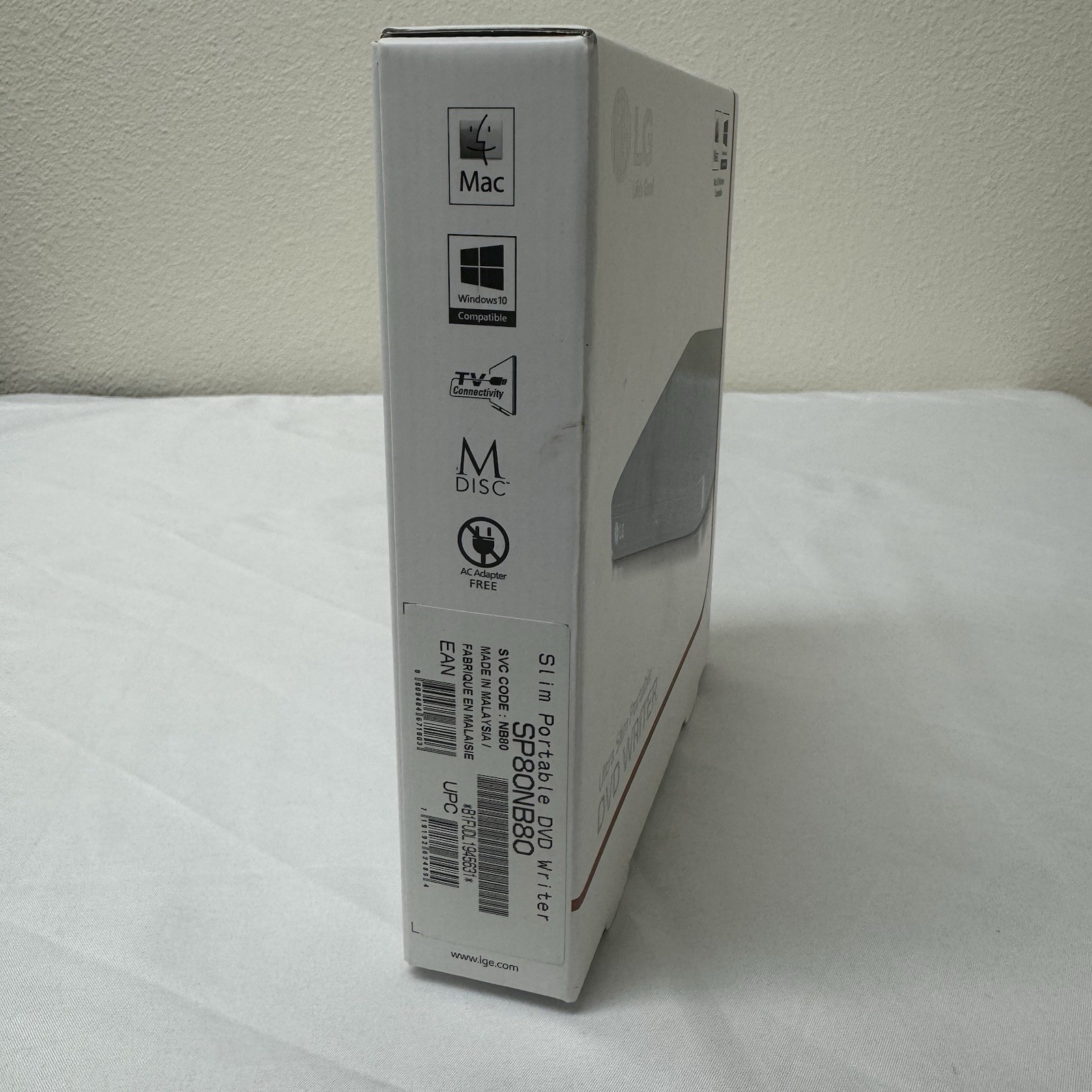 LG Ultra Slim Portable DVD Writer -Compatible SP80 New Sealed Free Shipping