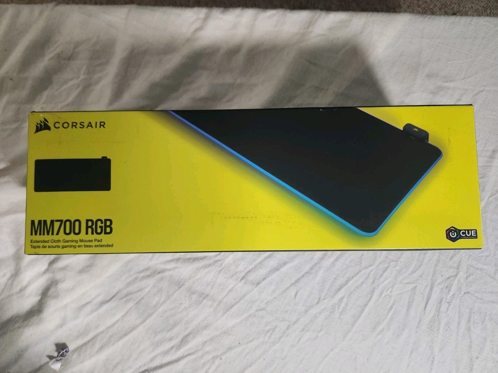 Corsair MM700 RGB Extended Mouse Pad 930mm x 400mm x 4mm Gaming Desk Mat Black