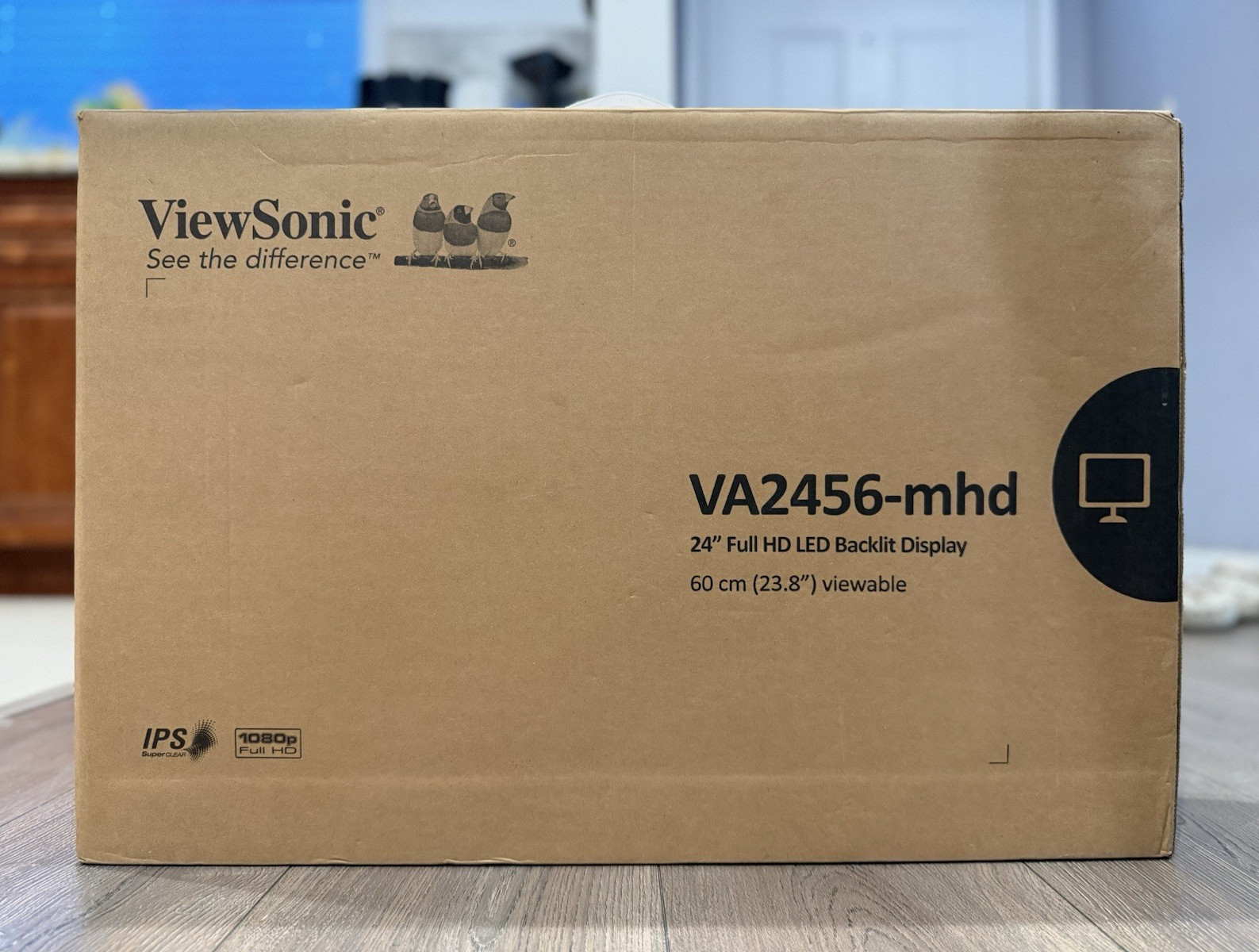 Brand new Viewsonic VA2456MHD 24″ Widescreen LED LCD Monitor (No stand monitor)