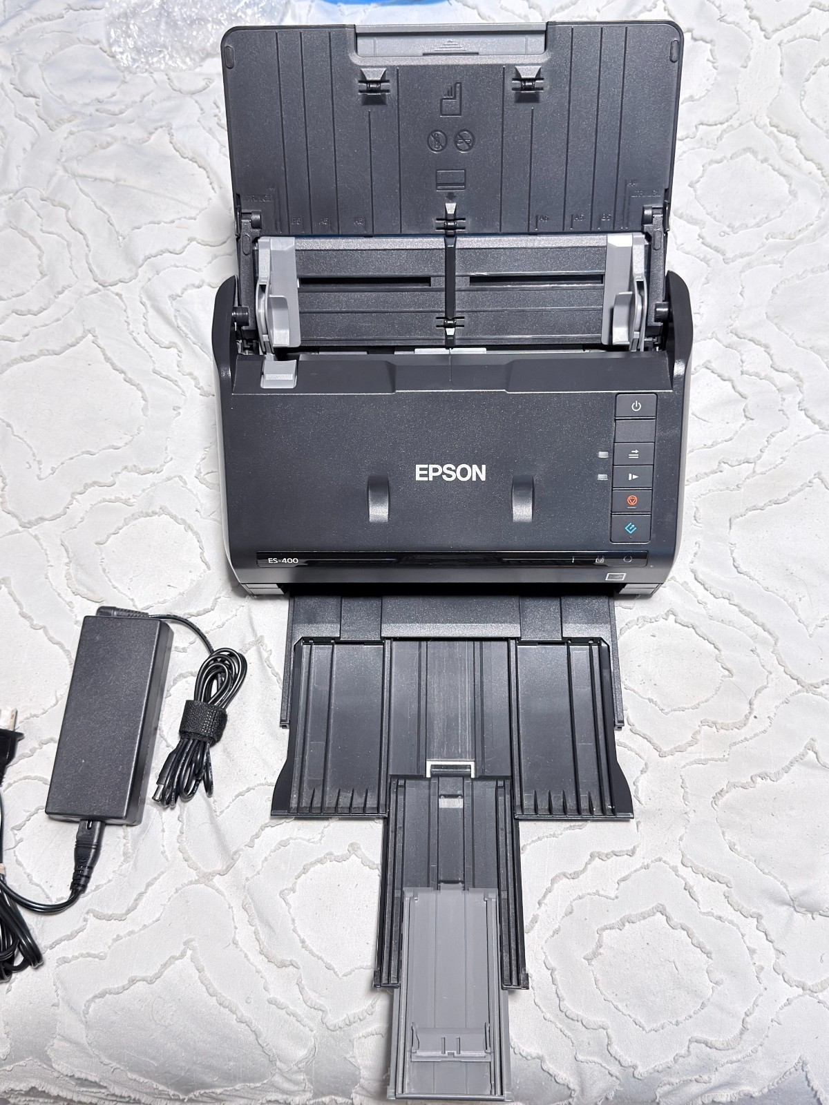 Epson WorkForce ES-400 J381A Duplex Desktop Color Document Scanner w/AC Adapter