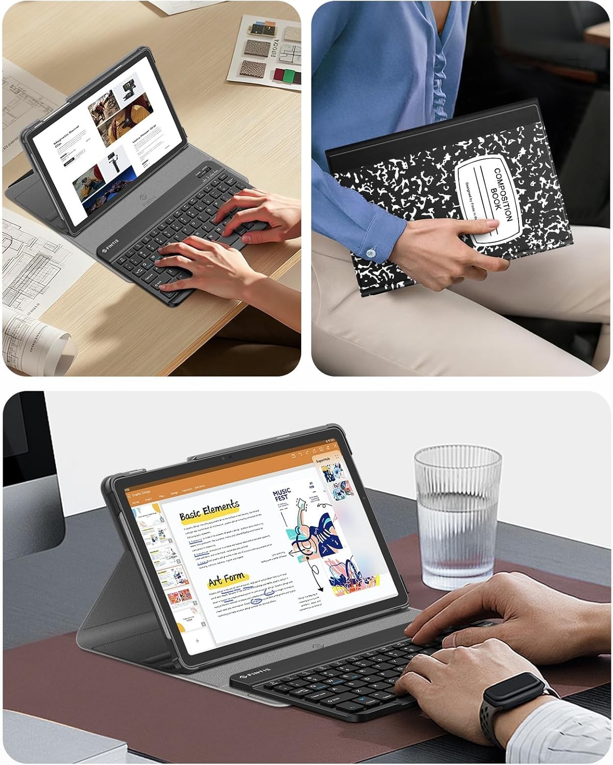 Keyboard Case for Samsung Galaxy Tab A9 Plus 11 Inch 2023 Slim Stand Cover
