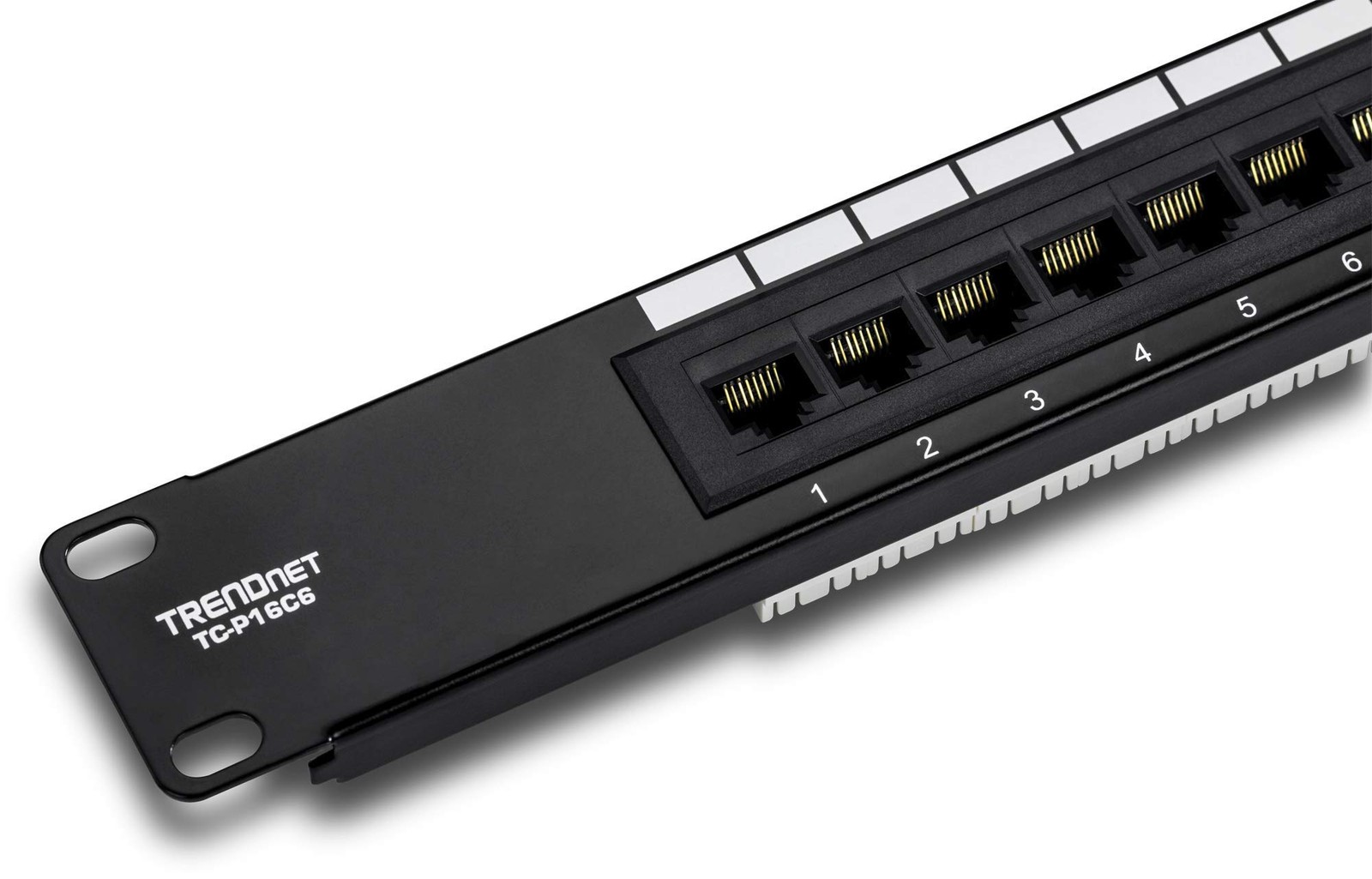 TRENDnet 16 Port Cat6 Gigabit Rack Mount Patch Panel 250MHz NDAA Compliant